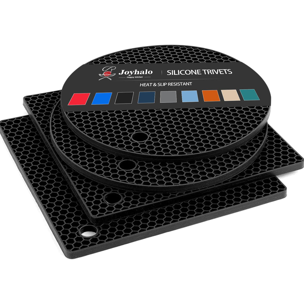 Joyhalo 4 Pack Trivets for Hot Dishes