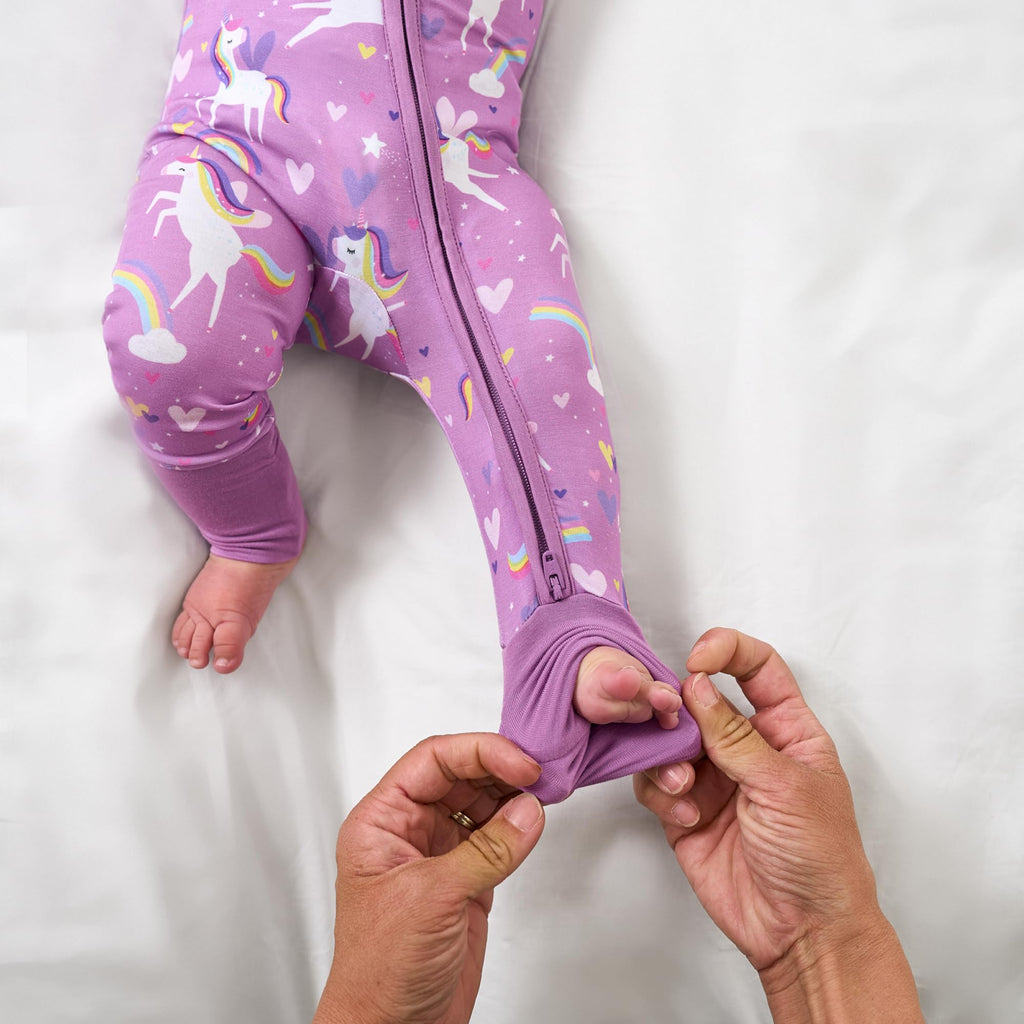 Little Sleepies Baby Pajamas, Sienna's Unicorns, 6-12M