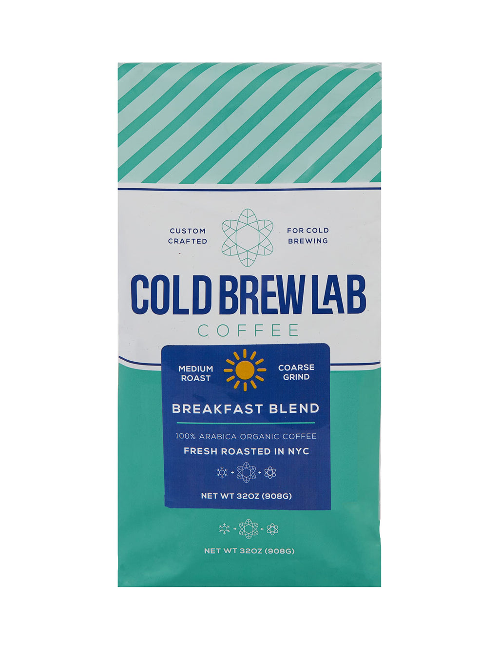 Cold Brew Organic Breakfast Blend Coffee, Medium Roast, Coarse Ground, 2 Lb