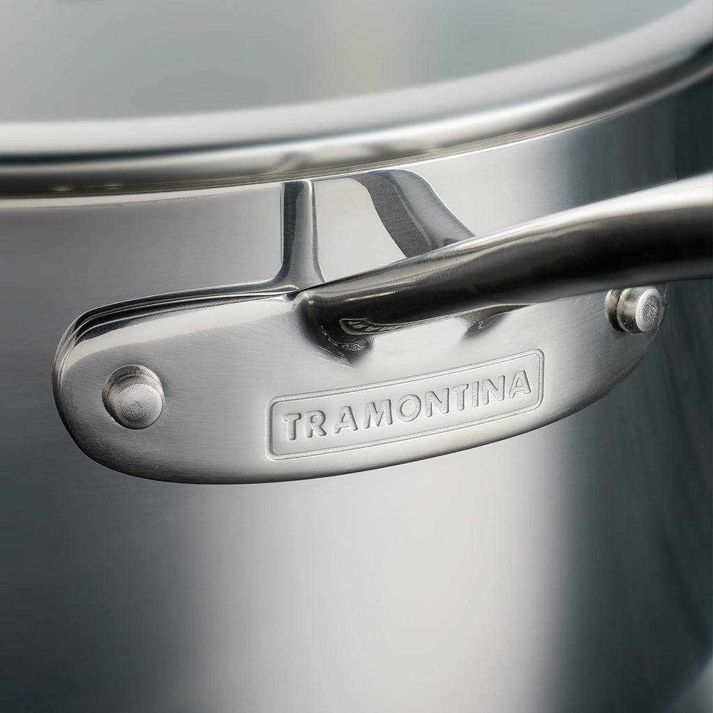 Tramontina Boston Tri-Ply Clad Stainless Steel 2-Quart Sauce Pan with Lid
