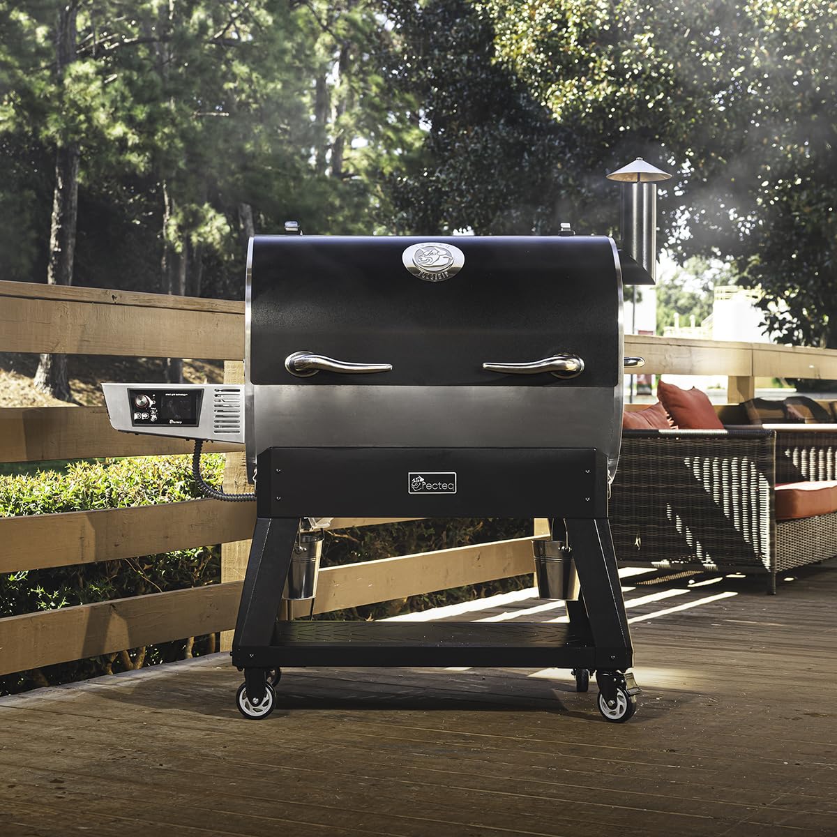 recteq Pellet Grill Smoker - Flagship 1600, Wood Pellet Smoker, BBQ, Wi-Fi Smart Grill, 1667 Sq. In. Cook Space, 40 lb Hopper