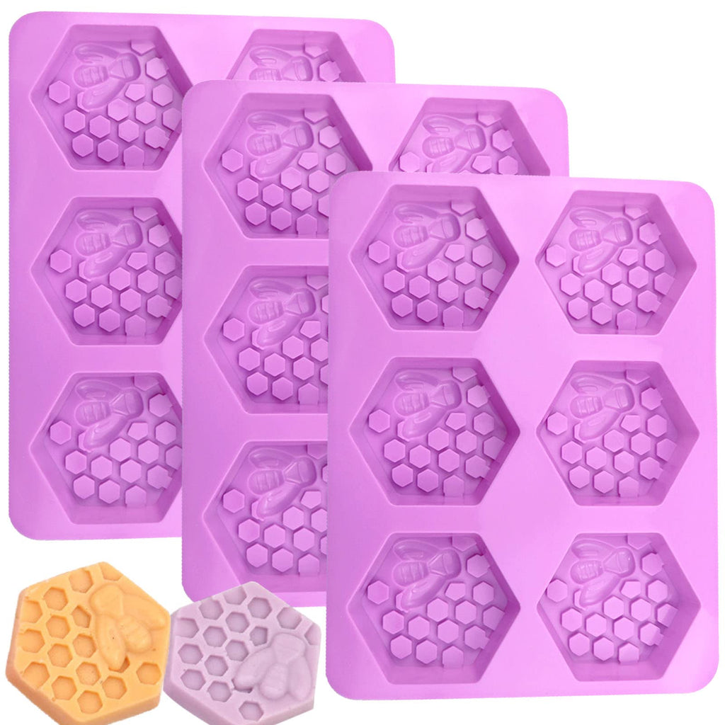 Honeycomb Soap Molds-Silicone Molds for Soap 3D Bee Soap Molds