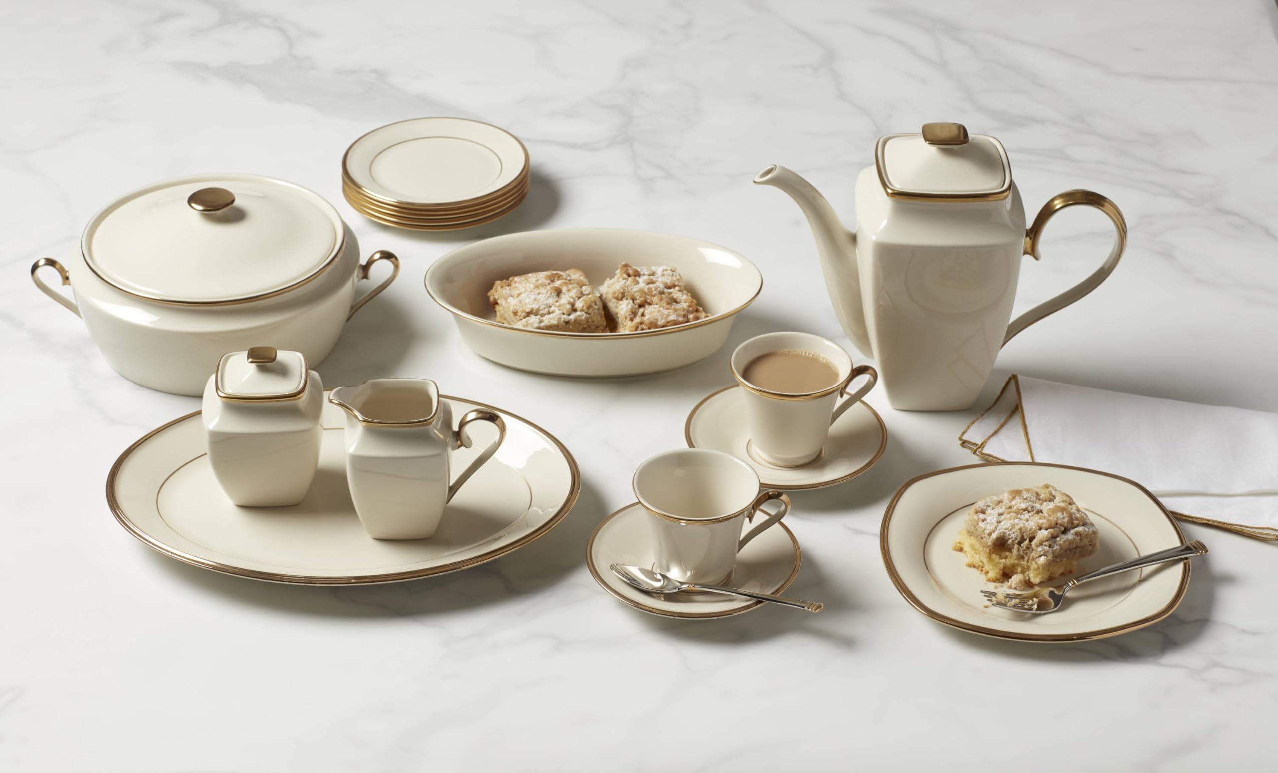Lenox 140104040 Eternal Saucer, 1 Piece, Porcelain, 6" x 6", Service for 1, Porcelain