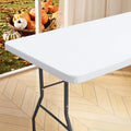 homing Rectangle Table Cloth Cover 6 Foot White Elastic Fitted Tablecloth