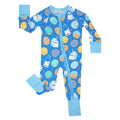 Little Sleepies Baby Pajamas, Blue Cookies & Milk, 6-12M