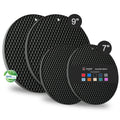 Joyhalo 4 Pack Silicone Trivet for Hot Dishes
