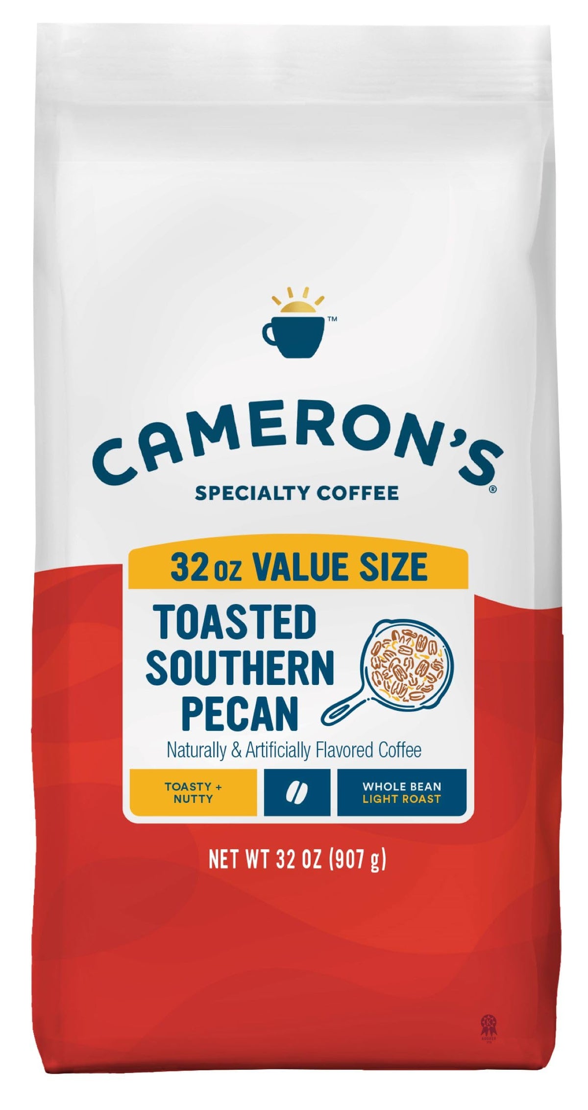 Cameron's Coffee Roasted Whole Bean Coffee, Scandinavian Blend, 28 Ounce
