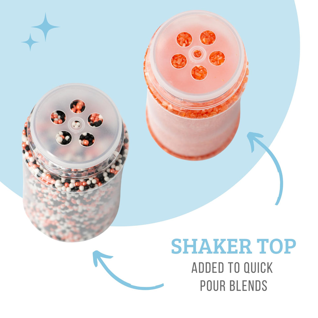 Sweets Indeed Sprinkles, 4 Pack, Edible Sprinkle Mix, Perfect for Cake Decorations, Baking, Ice Cream, Cookies, Cupcake Topper (Halloween)