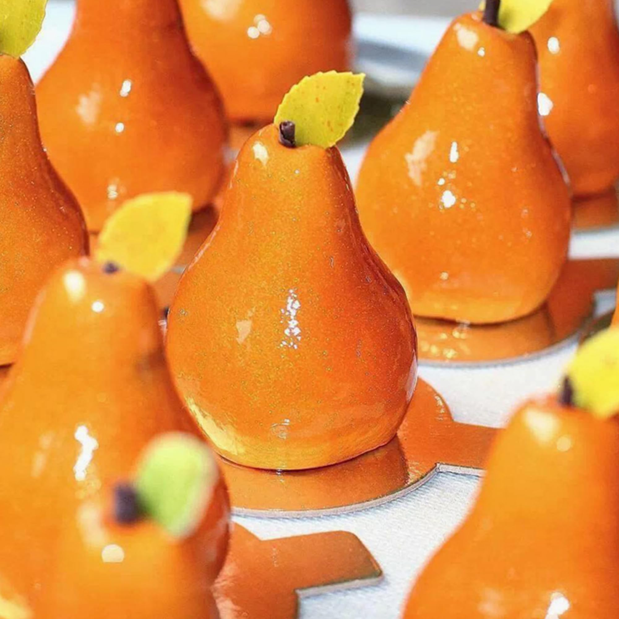 OCPO Kitchen Pear Silicone Mold for Baking Mousse Cake, 8 Cavities