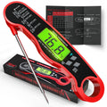 AWLKIM Meat Thermometer Digital, Instant Read Food Thermometer, Red