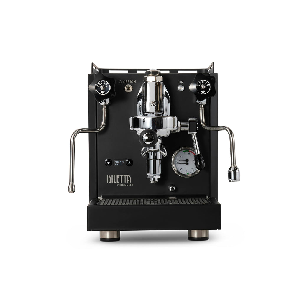 Diletta Bello+ Espresso Machine | E61 | PID Temperature Control | Shot Timer | Programmable Preinfusion | Handmade In Italy (Black)