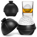 2 Pack Golf Ball Ice Cube Molds - 2.5 Inch Large Silicone 3D Ice Cube Molds for Cocktails, Bourbon, Brandy, Whiskey