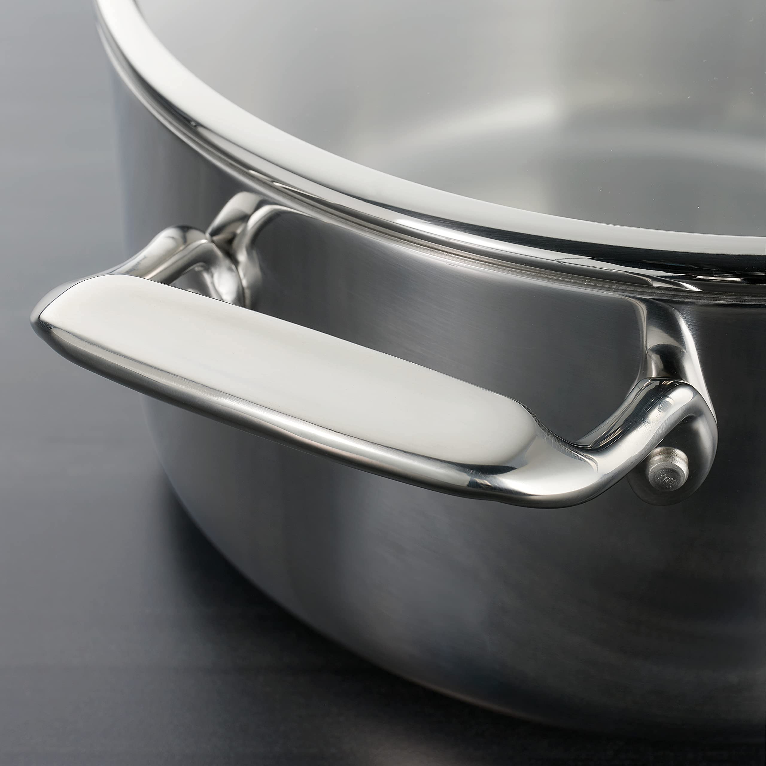 Tramontina Boston Tri-Ply Clad Stainless Steel 6-Quart Braiser Pan with Lid