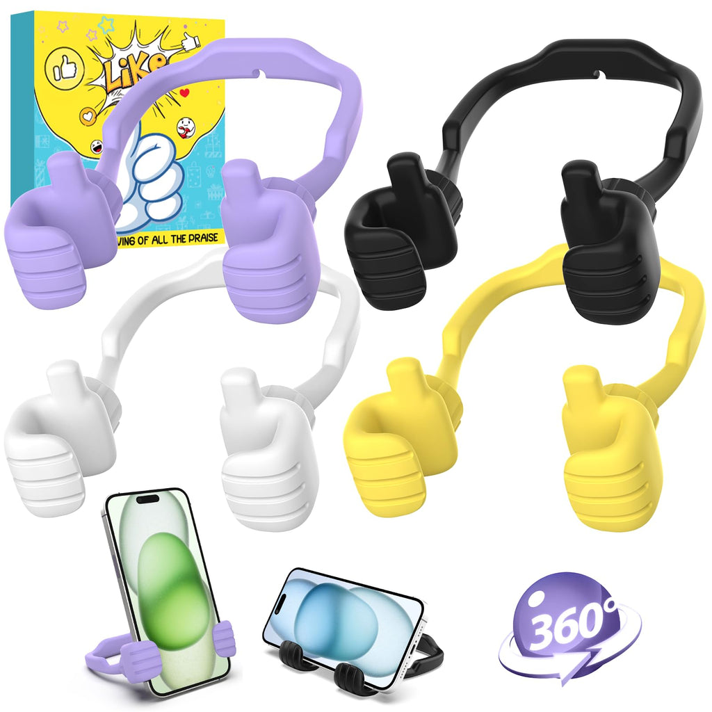 4 Pack Thumbs Up Lazy Phone Holder Stocking Stuffers for Teen Boys Girls