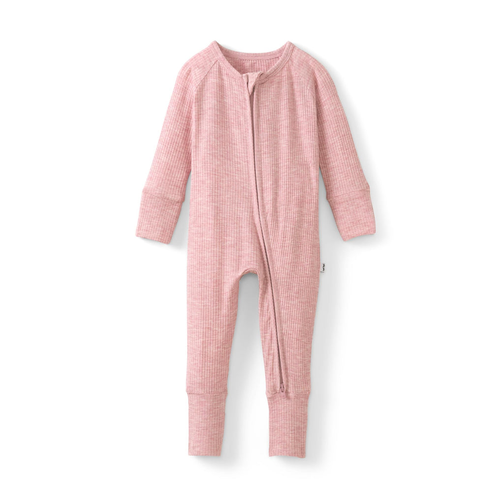 Little Sleepies Baby Pajamas, Heather Mauve, Preemie