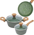 Jovire 3-Piece Nonstick Set | 9.25" Pan + 1.4/2.2QT Pots | PFAS-Free