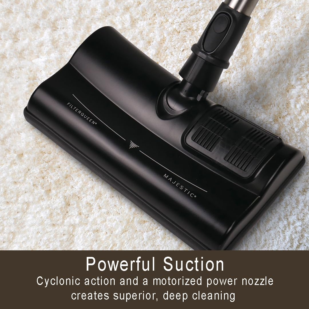 Filter Queen Majestic Surface Cleaner, Bronze, Canister Vacuum with Bagless Cyclonic Action, The Ultimate All-in-One Cleaning Machine