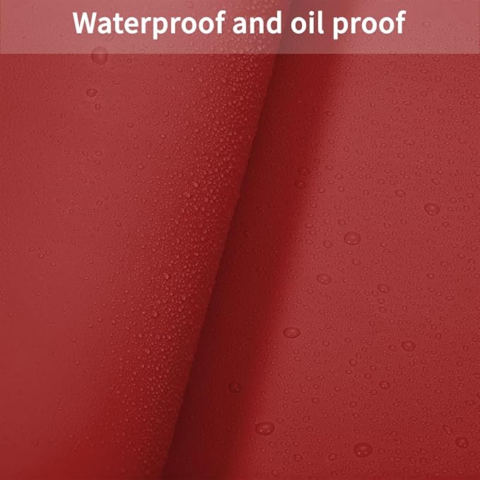 Leather Table Cover,1.8mm Thick,12x72 Inch Desk Cover,Dresser Cover Top,Dresser Protector Top,Dresser Cover,End Table Cover.(Black+Wine Red,12x72)