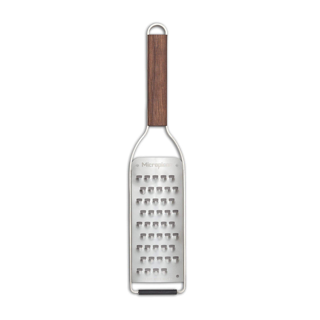 Microplane Master Series Wood Handle Stainless Steel Frame Extra Coarse Blade Cheese Grater