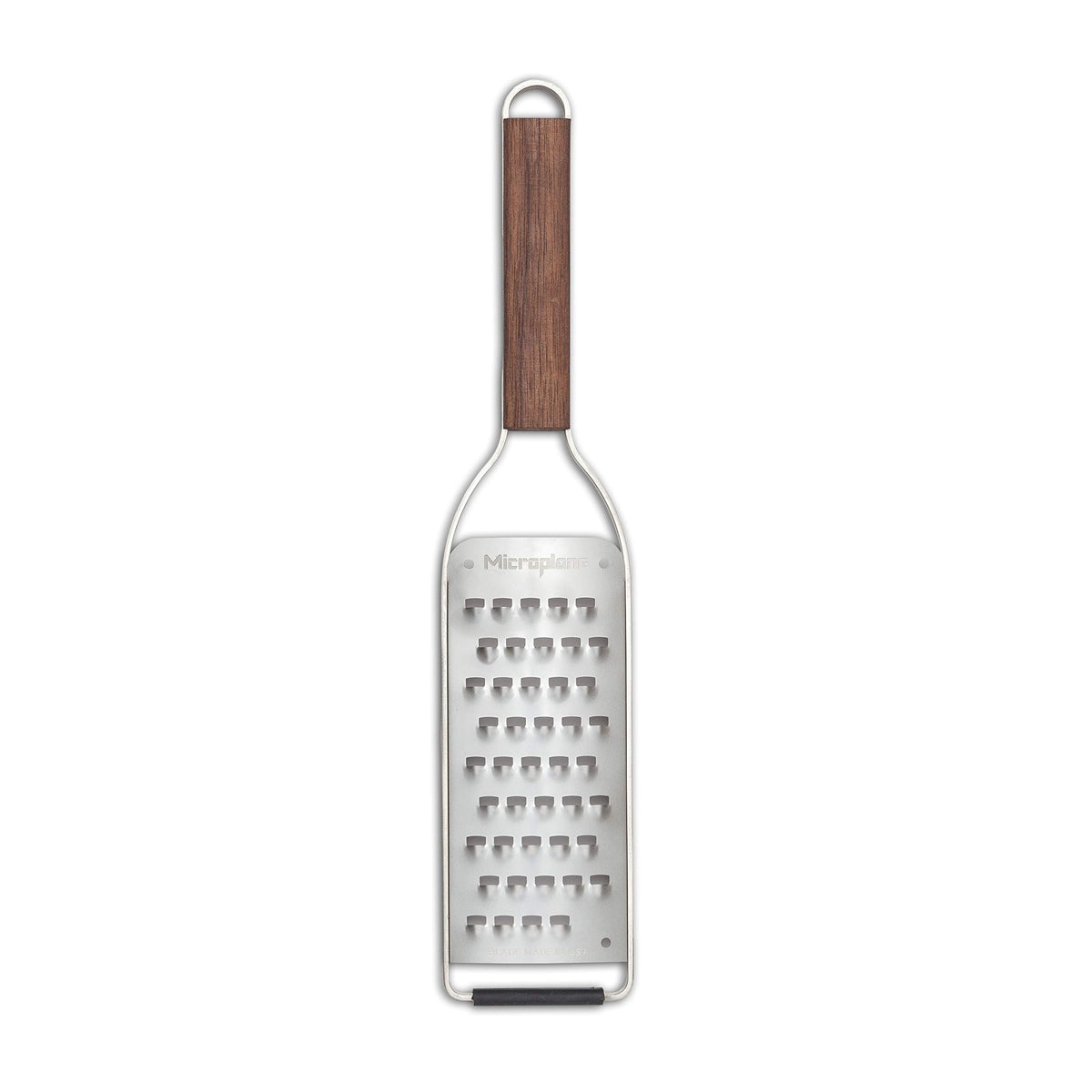 Microplane Master Series Wood Handle Stainless Steel Frame Extra Coarse Blade Cheese Grater