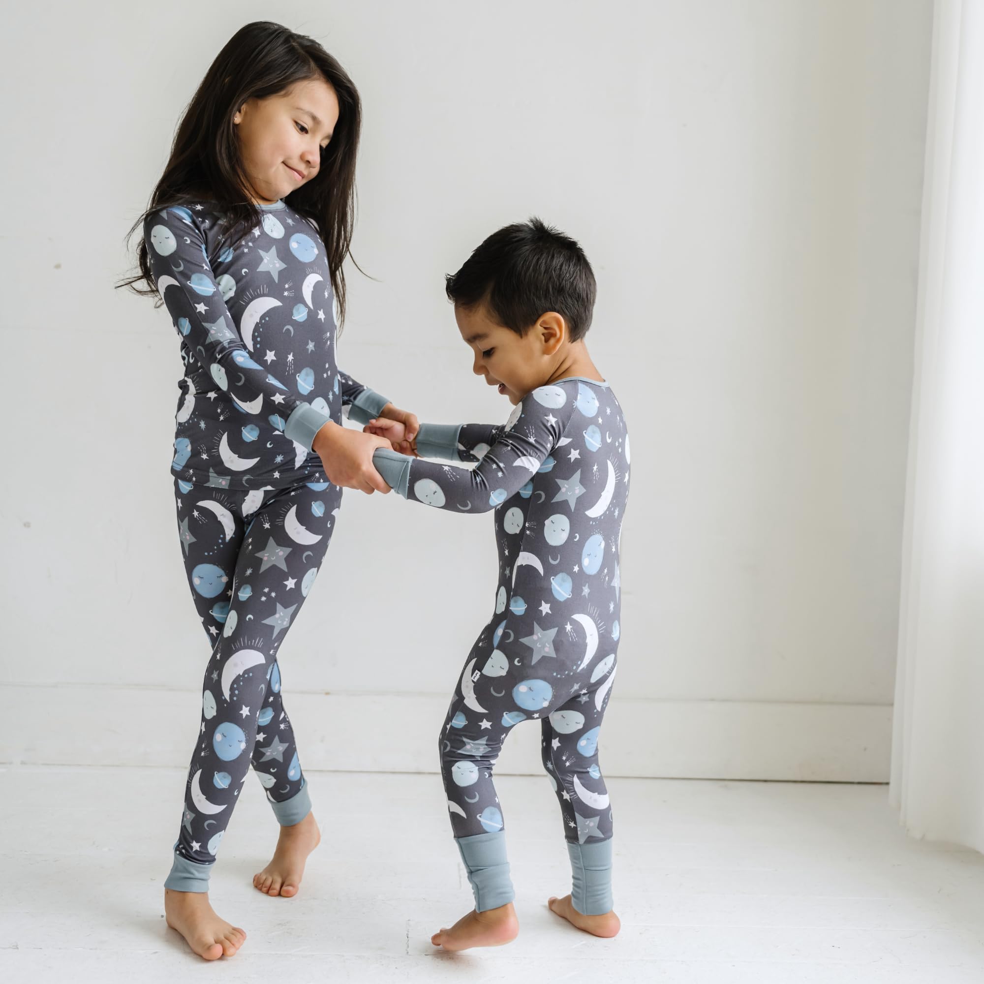 Little Sleepies Baby Pajamas, Blue To the Moon & Back, 18-24M