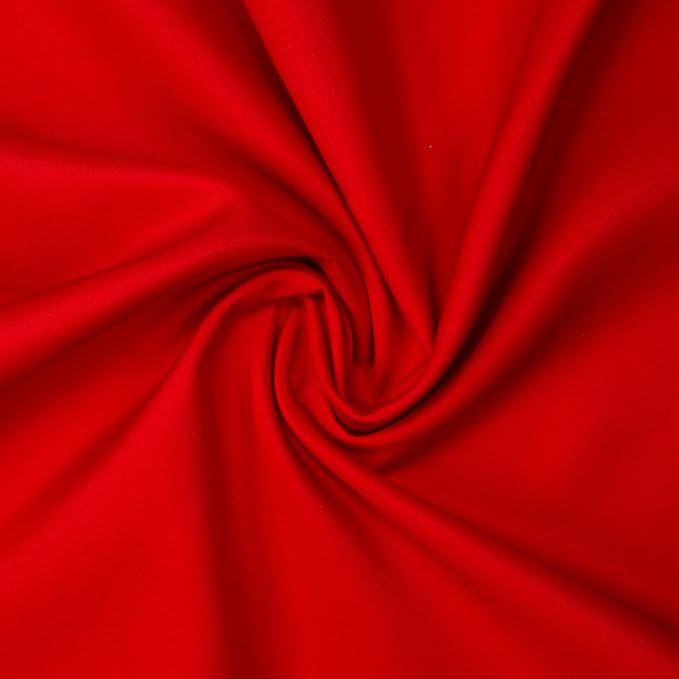 Gee Di Moda Rectangle Tablecloth - 90 x 132 Inch Red Table Cloth for 6 Foot Table with Floor-Length Drop - Heavy Duty Washable Fabric - 6 Ft Buffet Table, Holiday Party, Wedding & Baby Shower