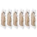 TAILI Hanging Vacuum Sealer Storage Space Saver Bags for Clothing,Travel, Suits and Jackets, Closet Organizers, 6 Pack Jumbo Clear