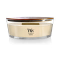WoodWick Vanilla Bean Holiday Candle Gifts for Women and Men, 16 oz Ellipse Candle with Crackling Wick