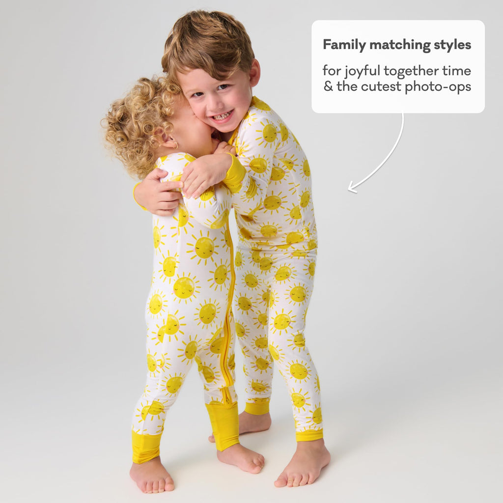 Little Sleepies Baby Pajamas, Sunshine, 0-3M