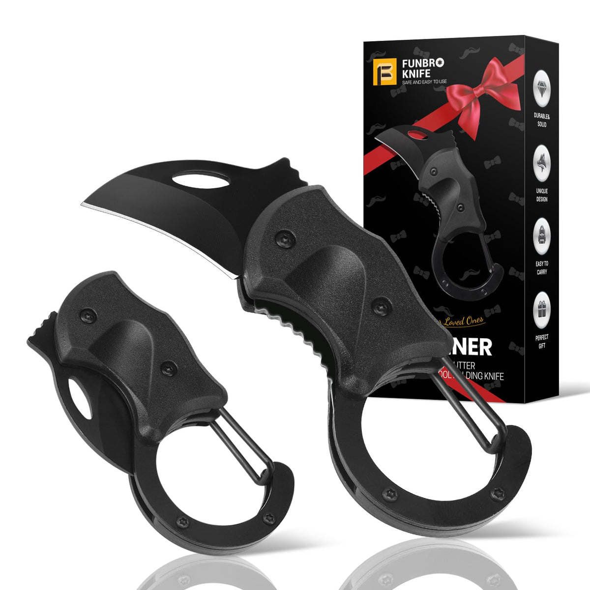 FUNBRO 2 Pack Small Pocket Knife Gifts for Men & Women
