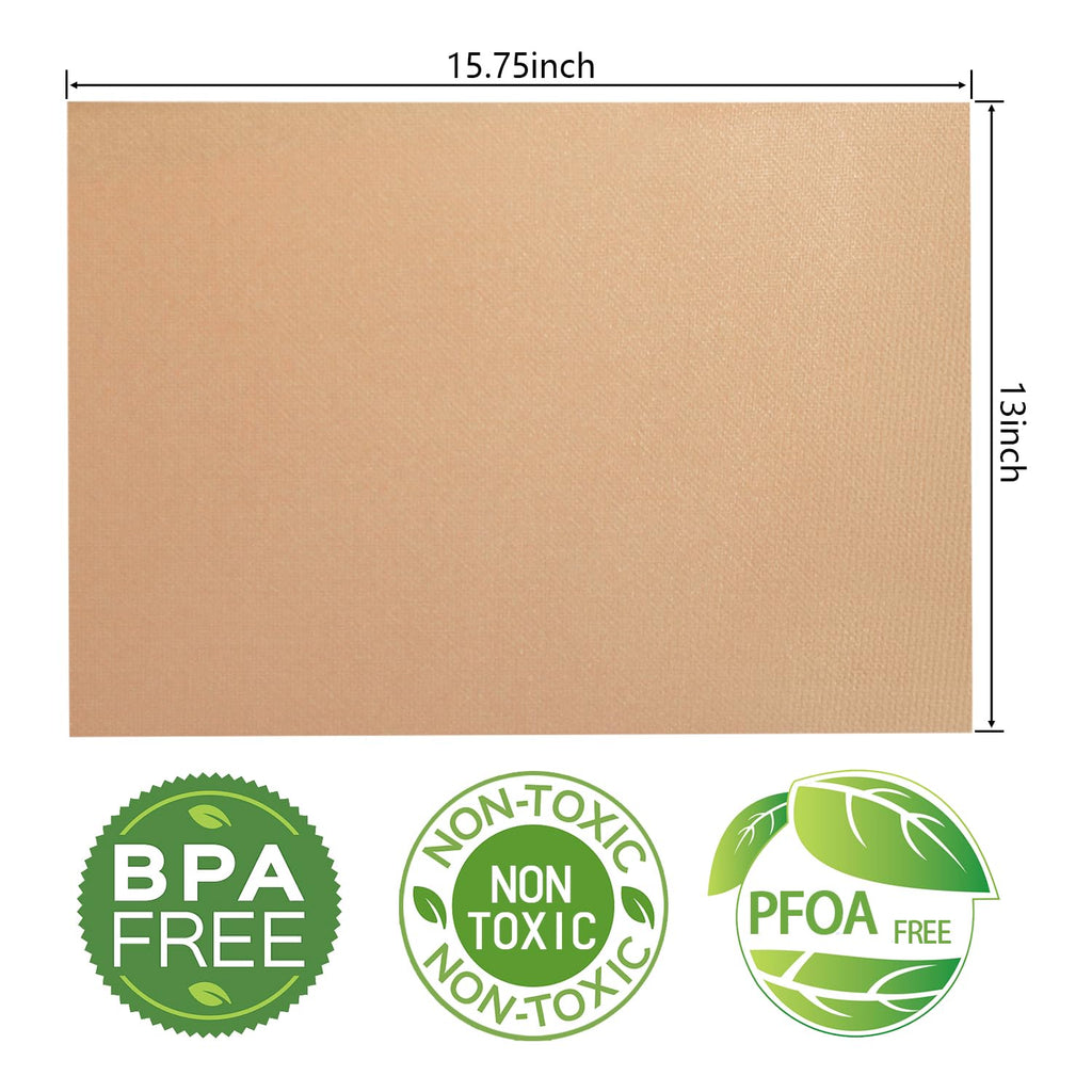Renook Set of 6 Copper Grill Mats for Outdoor BBQ Grill