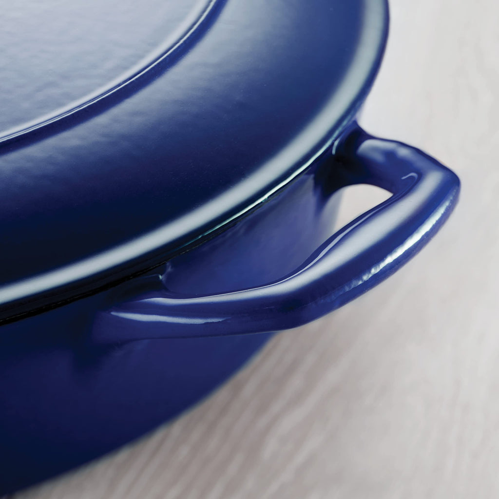 Tramontina Bestow Enameled Cast Iron 4-Qt Braiser Pan with Lid, Blue