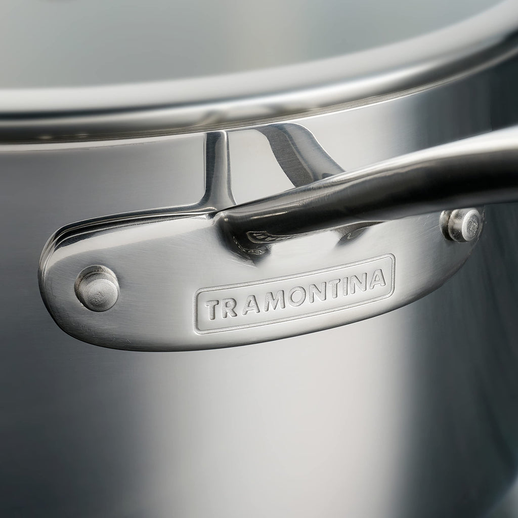 Tramontina Boston Tri-Ply Clad Stainless Steel 14-Pc Pots and Pans Set