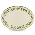 Lenox Holiday Oval 13-Inch Porcelain Christmas Serving Platter