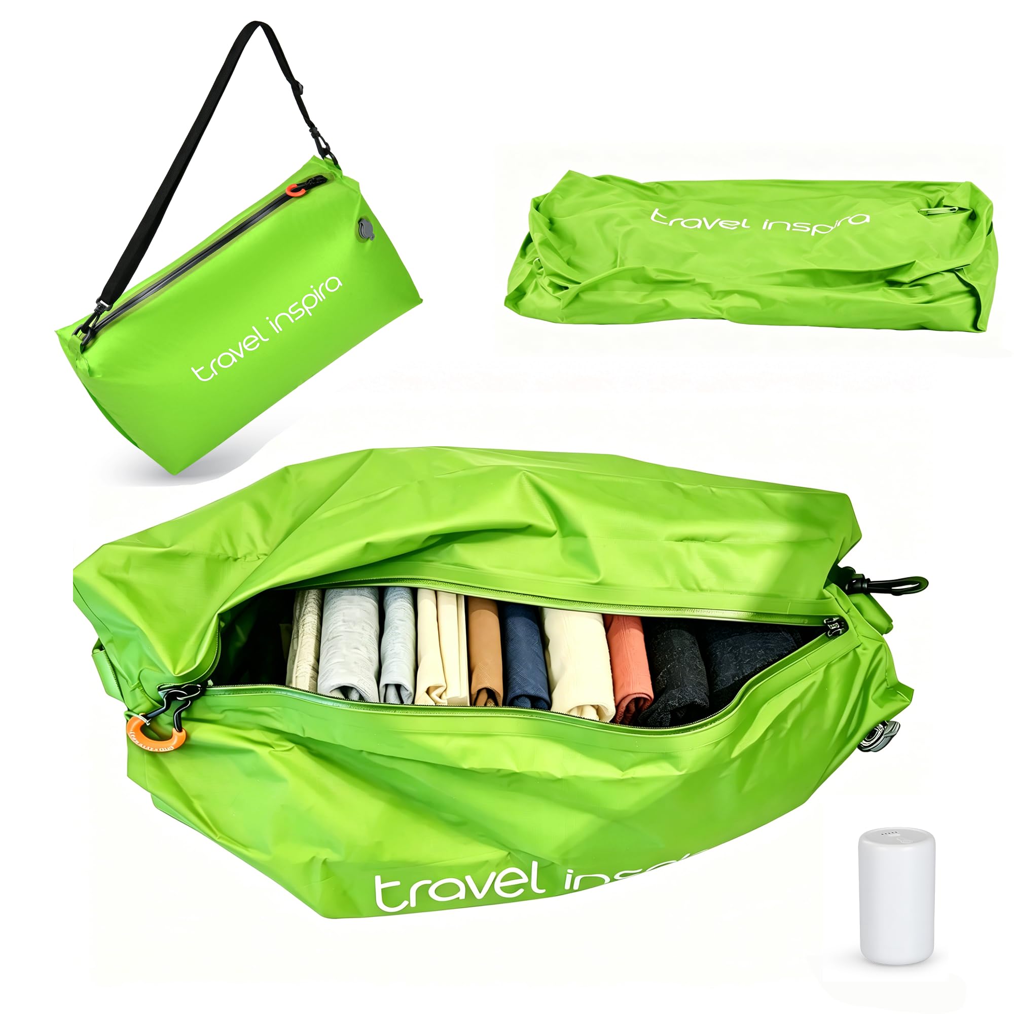 Travel Compression Bag with Electric Vacuum Pump, 22L Waterproof Cube