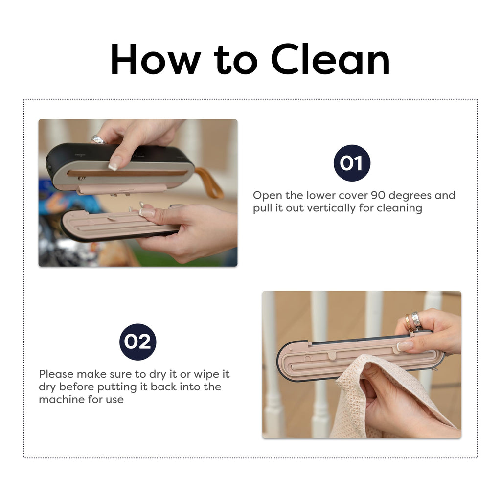 CIARRA Handheld Vacuum Sealer – Portable Food Preservation Machine with 3 Modes, Compact Automatic Sealing System for Dry & Wet Foods (Vacuum Sealer + 5 Pcs Vacuum Seal Bags)