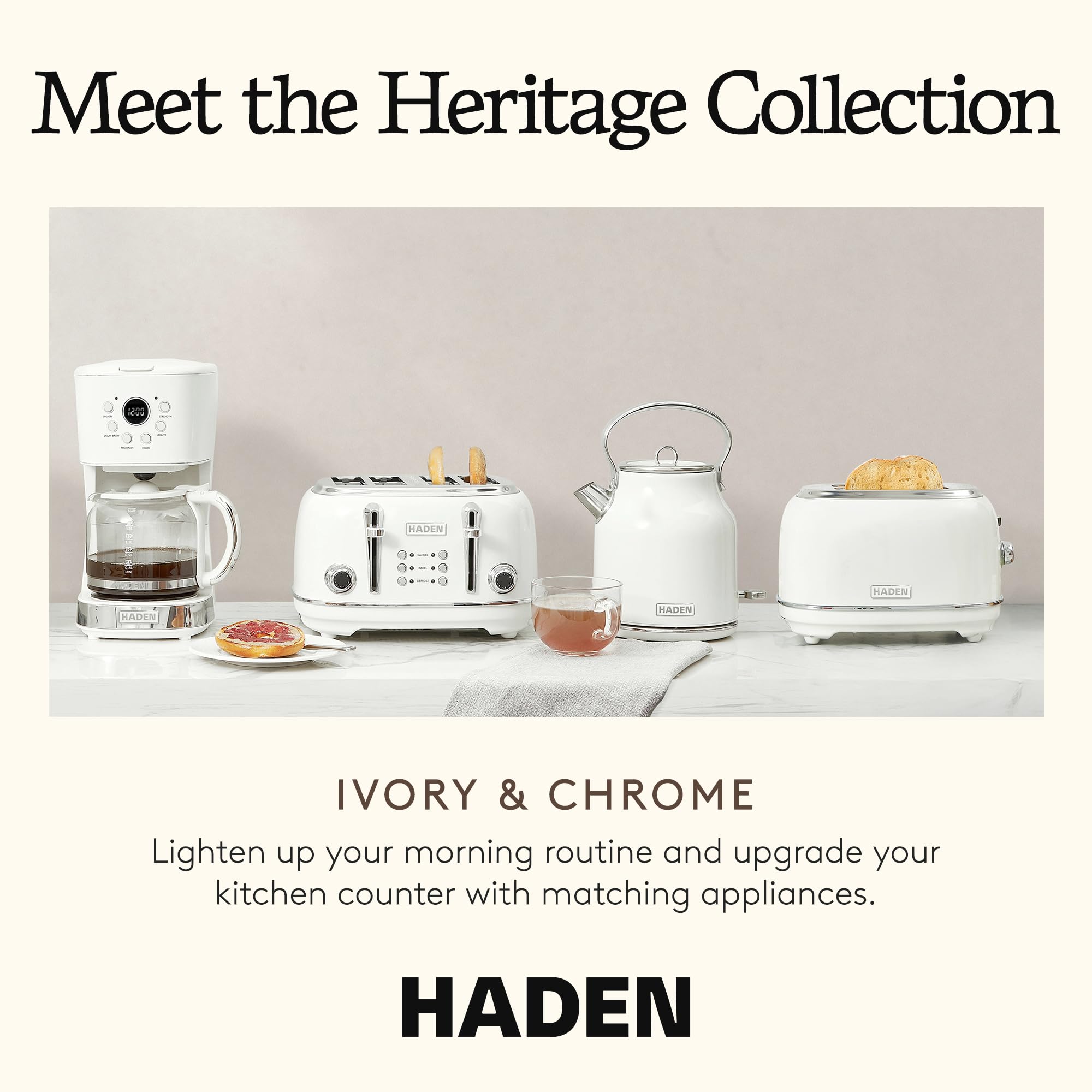 HADEN Coffee Machine, 12 Cup Programmable Drip Coffee Maker