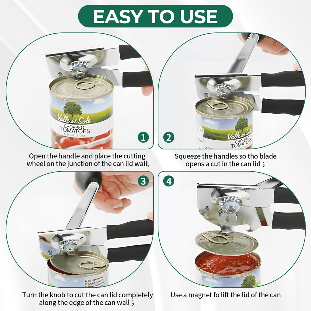 Roryimke Commercial Can Opener Manual Heavy Duty for Seniors for Kitchen