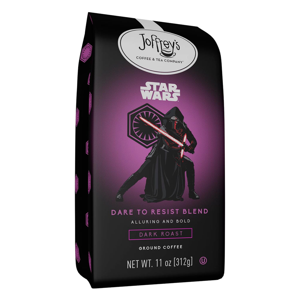 Joffrey's Coffee - STAR WARS™ Dare to Resist Blend, STAR WARS Licensed Coffee Collection, Artisan Dark Roast, Bold & Smooth Taste, Brew or French Press (Ground, 11oz)