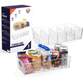 ClearSpace Pantry Storage Bins with Removable Dividers, XL, 2 Pack