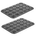Walooza Muffin Cupcake Pan, Mini Muffin Tins Nonstick 24, Muffin Top Pan and Mini Cheesecake pans, Toast Oven Baking Supplies Non Stick Cake Pans Muffin Tray