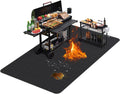 TAOMAND Large 76 x 52 inches Under Grill Mats for Outdoor Grill | BBQ Mat
