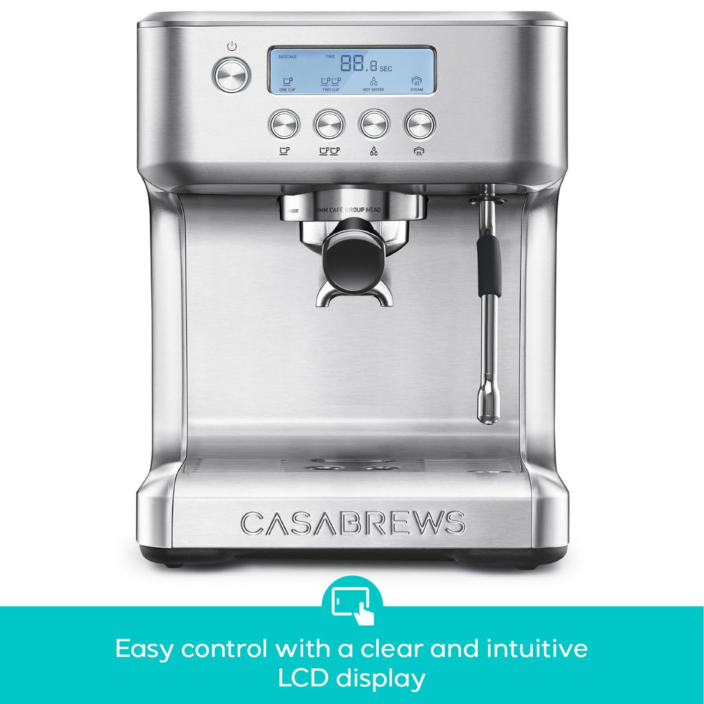 CASABREWS Ultra Espresso Machine, Barista Espresso Maker with Steam Wand