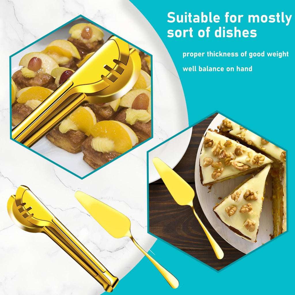 Serving Utensils, 15 Pcs Stainless Steel Large Flatware Serving Tools Kit