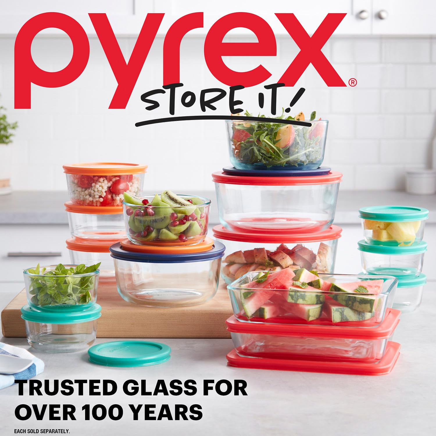 Pyrex Simply Store (7-Pack) Glass Food Storage Containers Set