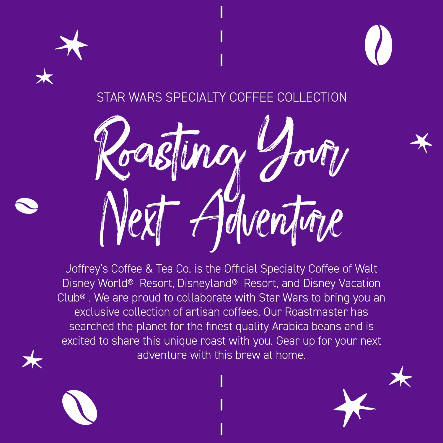 Joffrey's Coffee - STAR WARS™ Dare to Resist Blend, STAR WARS Licensed Coffee Collection, Artisan Dark Roast, Bold & Smooth Taste, Brew or French Press (Ground, 11oz)