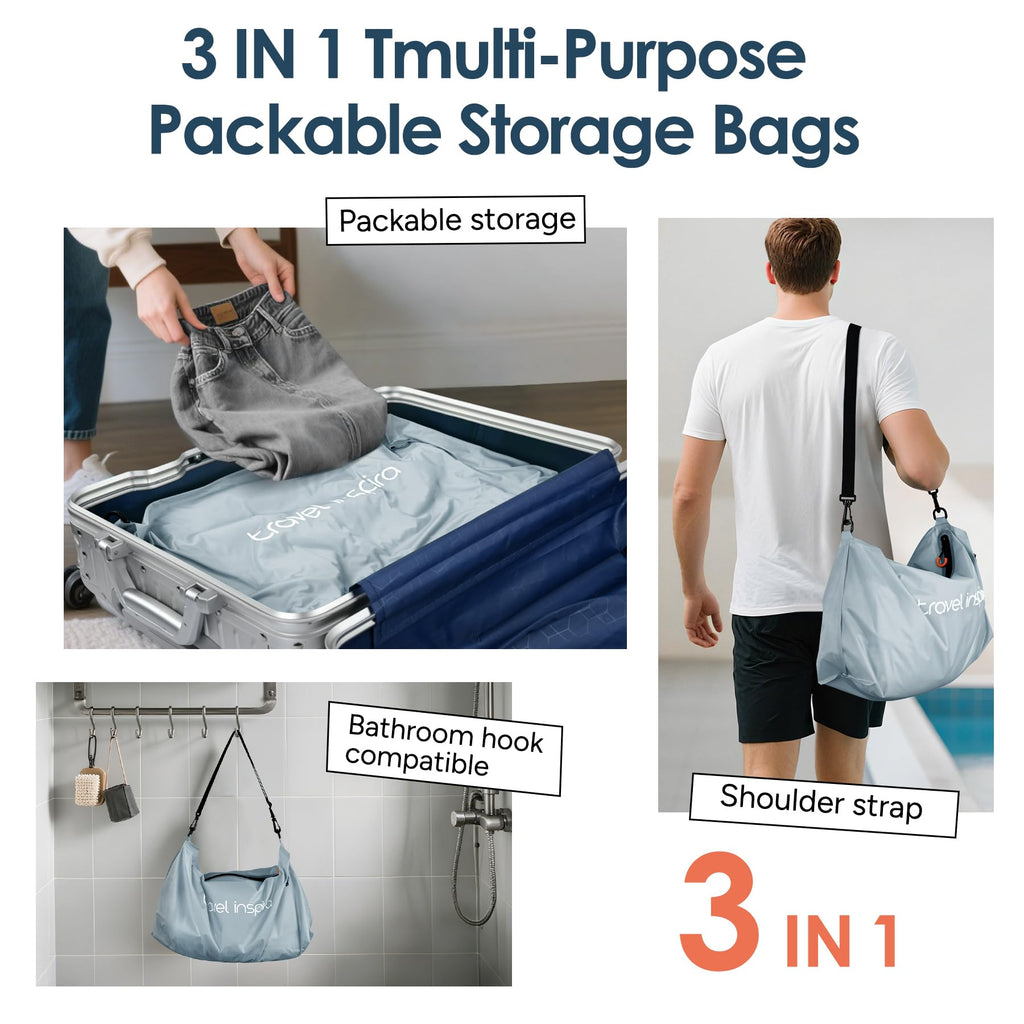 Compression Packing Cube with Electric Pump, Waterproof Travel Bag IP67