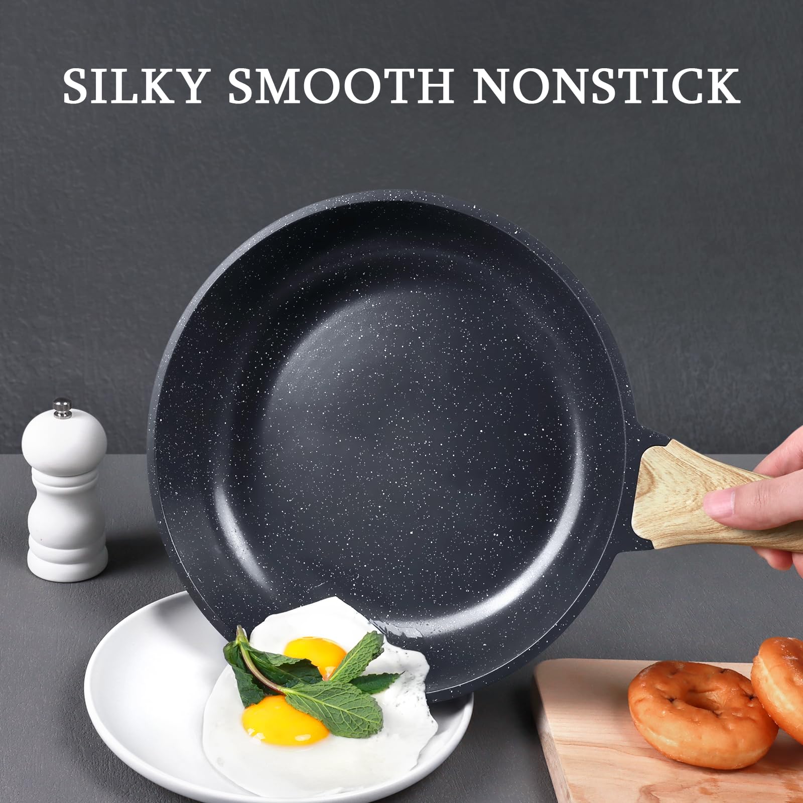 GiPP Ceramic Nonstick Frying Pan - 10 Inch Healthy Non-Toxic Non Stick Skillet Omelette Pans, Induction Compatible Chef Pan, PFAS & PFOA-Free, Dishwasher Safe, Stay Cool Handles Visit the Store