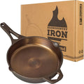 Backcountry Iron 10-1/4 Inch Smooth Wasatch Pre-Seasoned Round Cast Iron Skillet