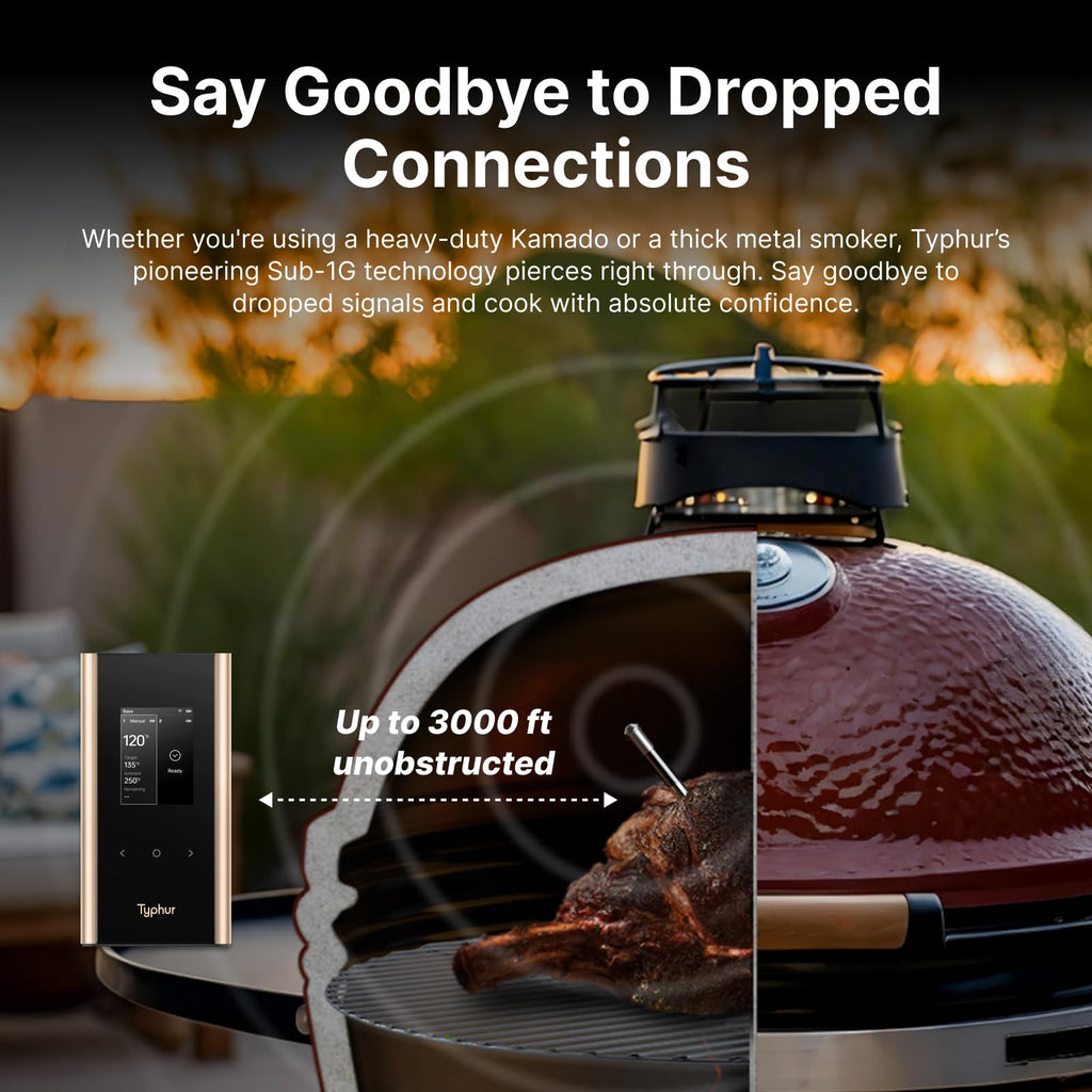 Typhur Sync Gold Dual Gift Set, WiFi Wireless Meat Thermometer with Case